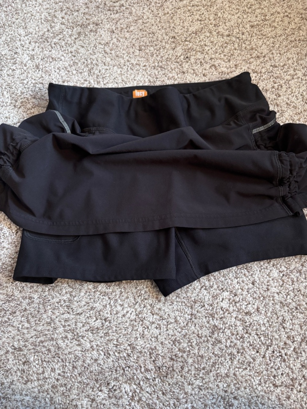 Lucy Endurance Skort Black Running Tennis Outdoor Pickleball Size Small - Picture 5 of 9